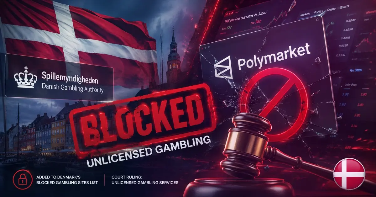 Denmark Blocks Polymarket Over Unlicensed Gambling