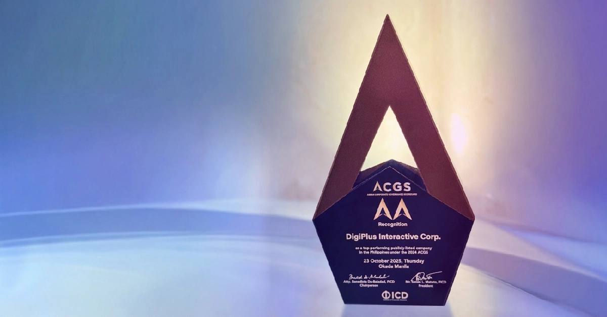 DigiPlus Earns Golden Arrow for Governance Excellence