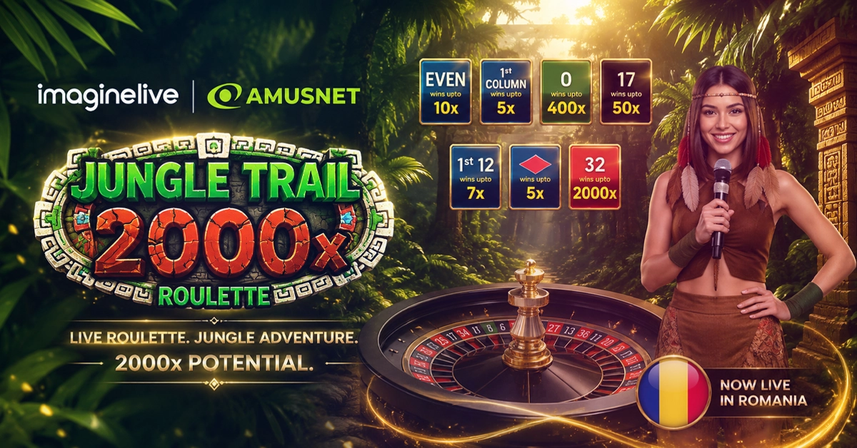 Imagine Live and Amusnet Launch Jungle Trail Roulette