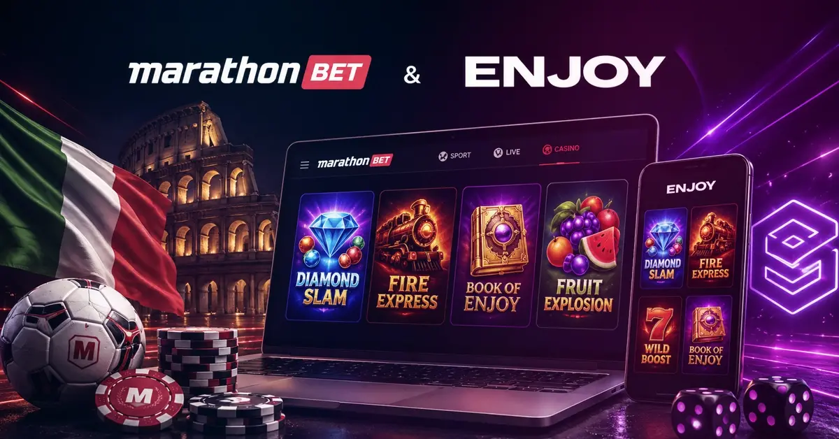Marathonbet Adds ENJOY Casino Games in Italy