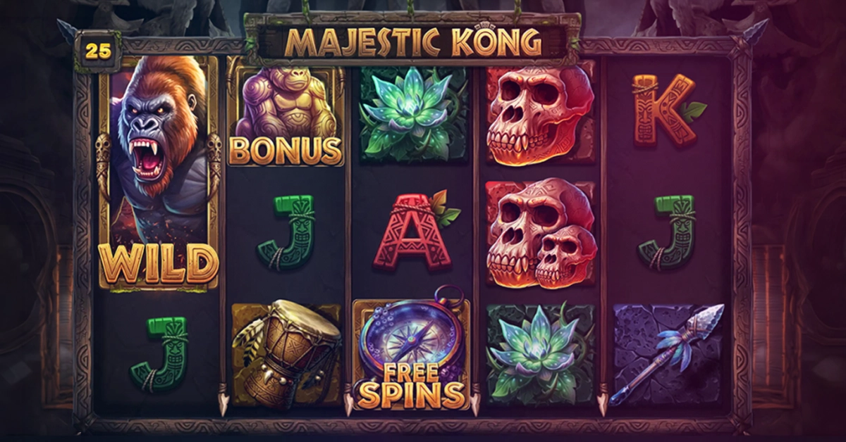 Spinomenal Launches Majestic Kong Wildlife Slot