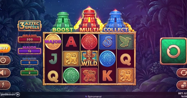 Spinomenal Launches 3 Aztec Spells